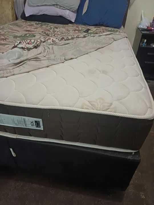 Cama box nova com cabeceira  - Foto 2
