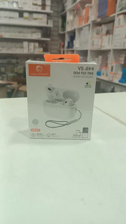 Fone de Ouvido Bluetooth H'MASTON V5.4 TWS - Sem Fio - Novo