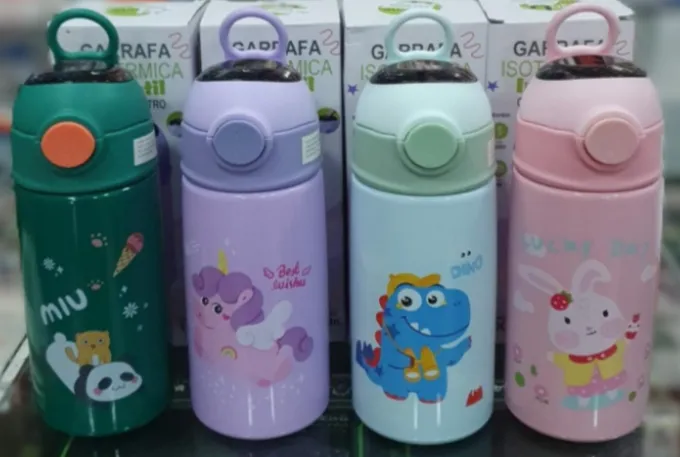 Garrafa Térmica Infantil 400ml Aço Inox