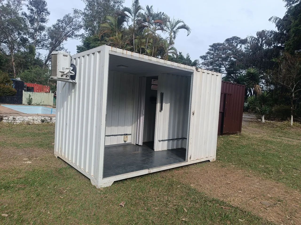 Container escritório completo vidro Blindex ar condicionado - Foto 2