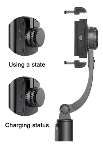 Estabilizador Gimbal Q08 para Celular com Controle Bluetooth - Foto 3