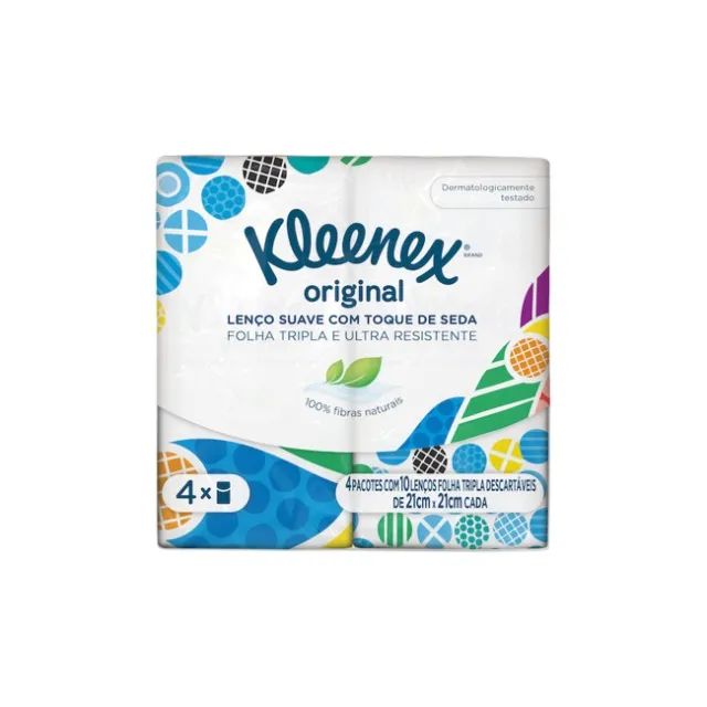 Lenco Papel Kleenex Classic Bolso 4x10