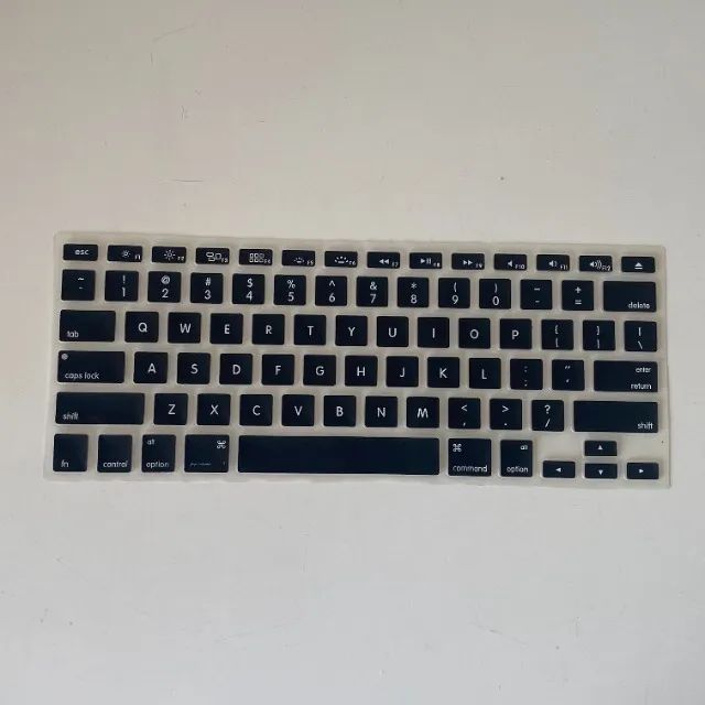 C101 Protetor de Silicone Black Para Teclado de Macbook Pro e Air 13 / 15 / 17  - Foto 2