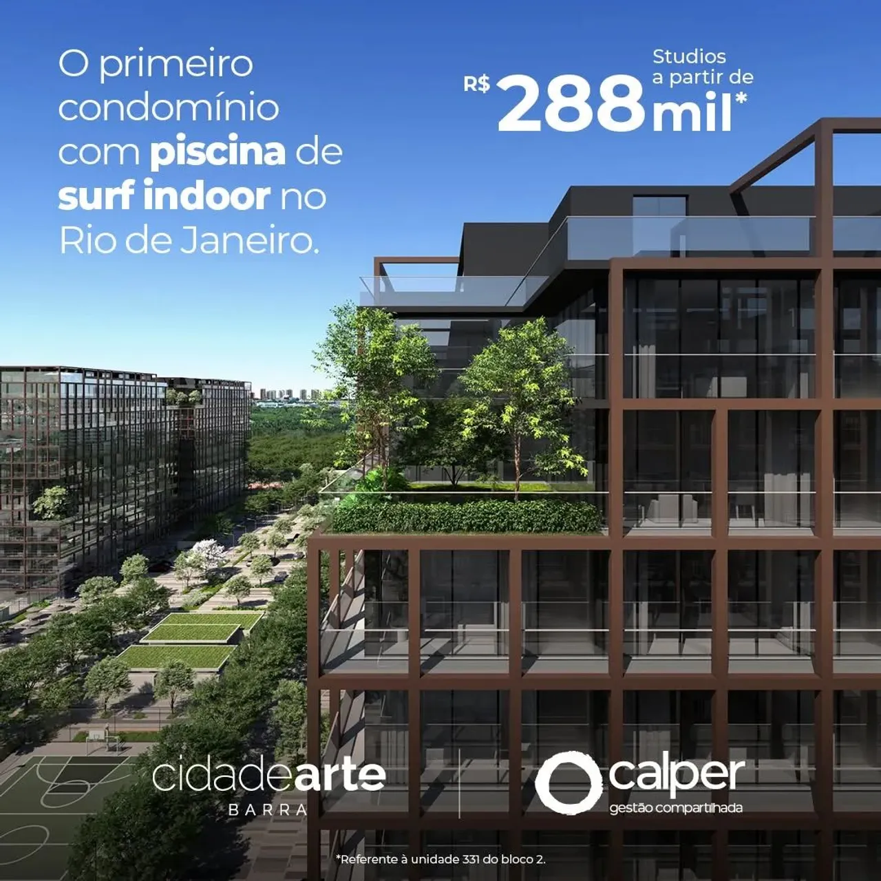 Imóvel para venda com 32 metros quadrados com 1 quarto em Barra Olímpica - Rio de Janeiro