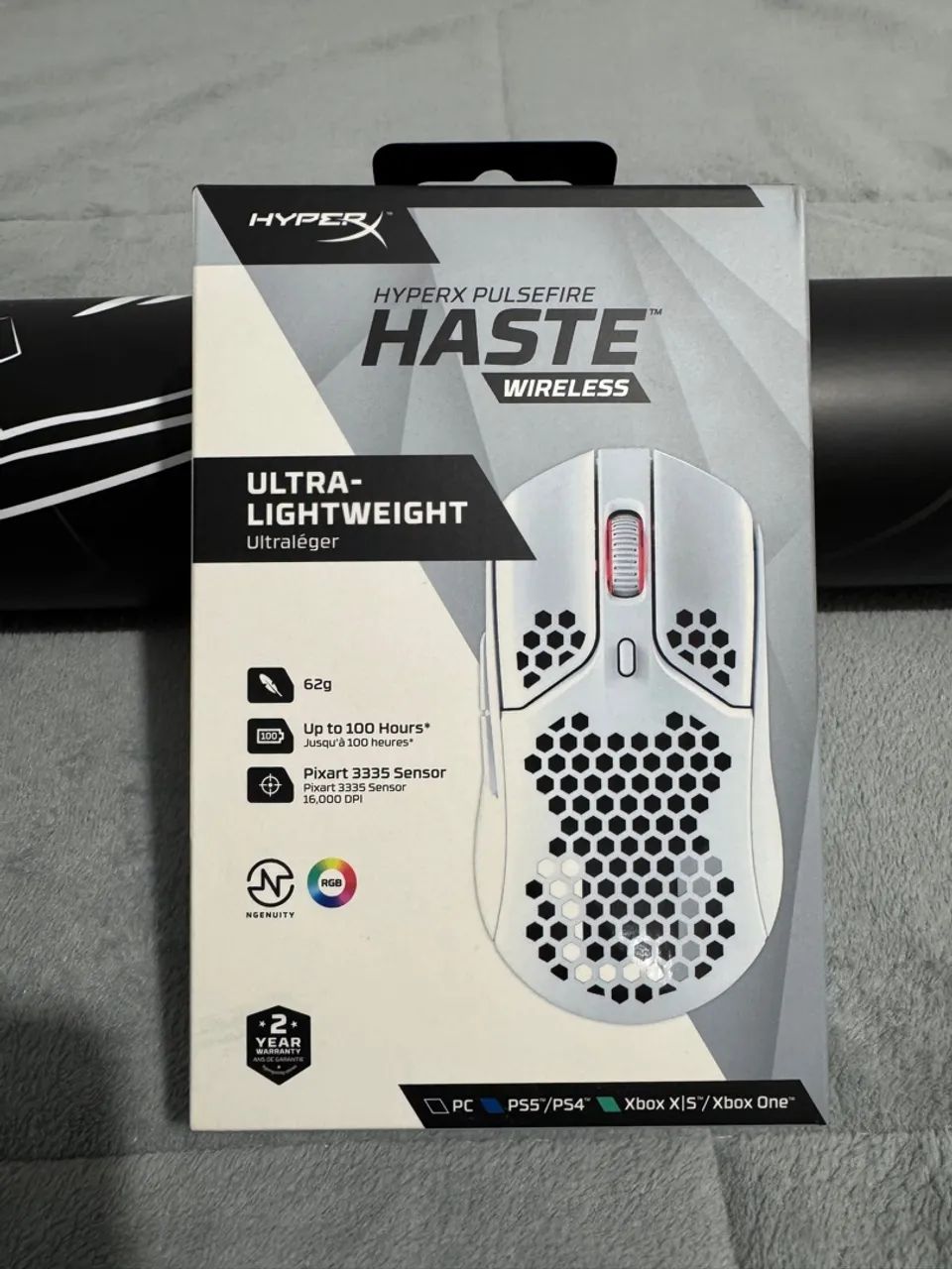 Mouse Gamer HyperX Pulsefire Haste Wireless64352267124865120