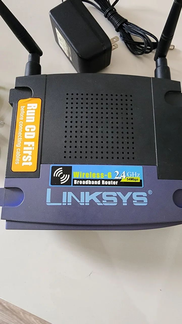 Roteador Linksys Wireless-G WRT54G v4 - Clássico, Robusto e Funcional! - Foto 2