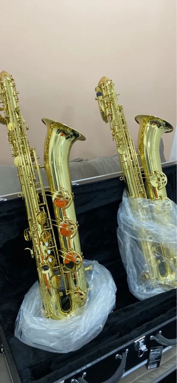 Sax Baritono HBS- 110L NOVO Mib com lá Grave COM GARANTIA - Foto 2