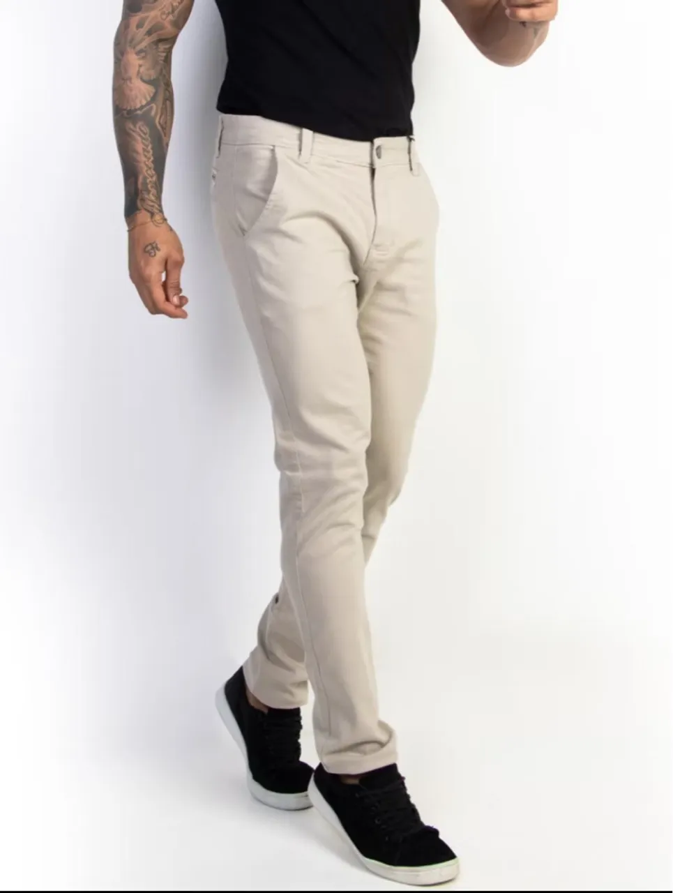 Calça Chino Bege Masculina - Conforto e Estilo!