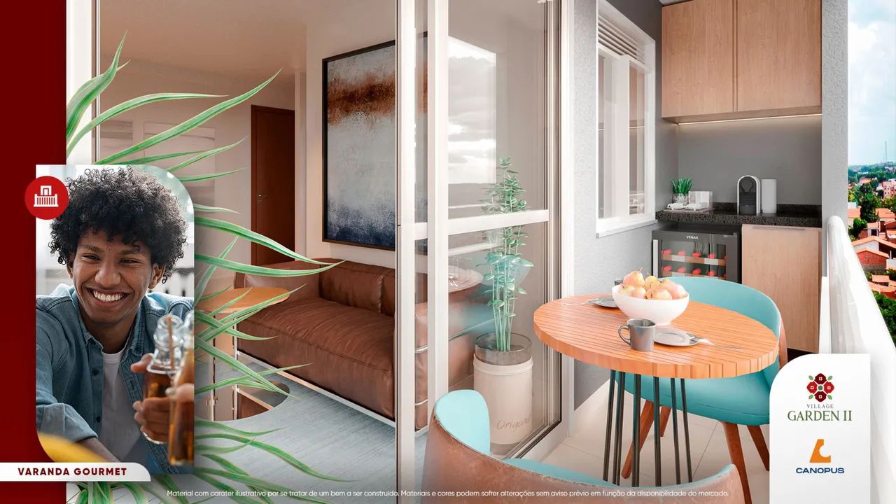040- garden 2 - apartamentos no turu com varanda e suite