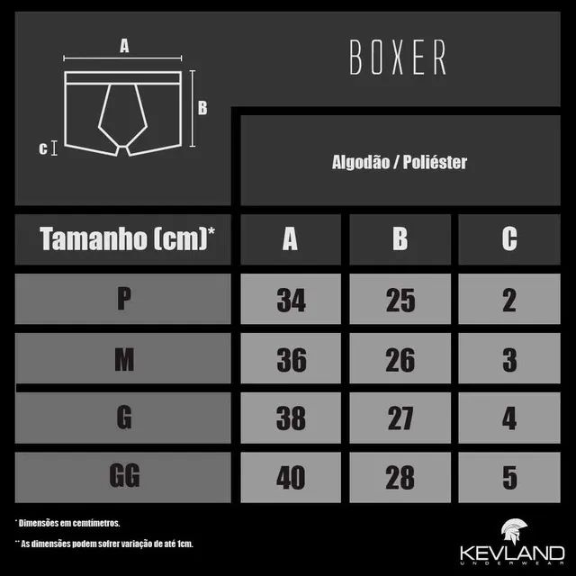 Cueca Box Masculina KEVLAND Preto G - Foto 2