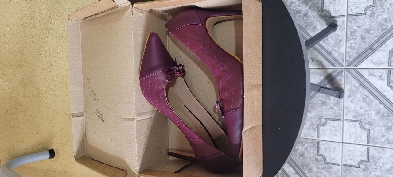 Sapatos de Salto Roxo Franciscchini - Foto 5