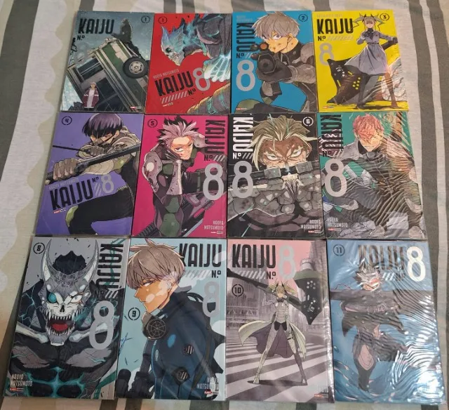Kaiju Nº8 conjunto mangás de volumes 1 ao 11 + capa variante volume 1