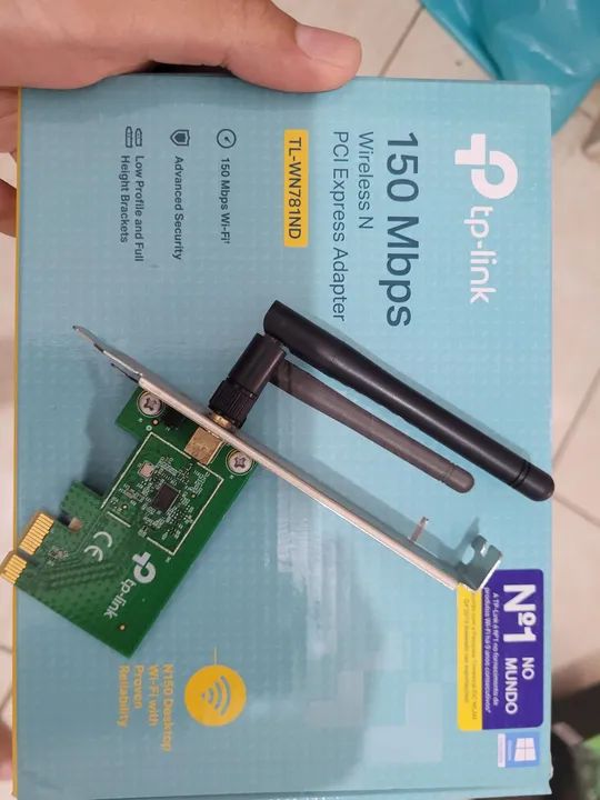 Placa de Rede Wireless TP-Link 150Mbps PCI Express N