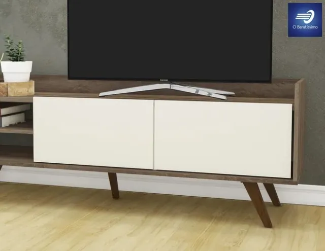 Oferta Rack Retrô com 2 Gavetas para TV até 50"
