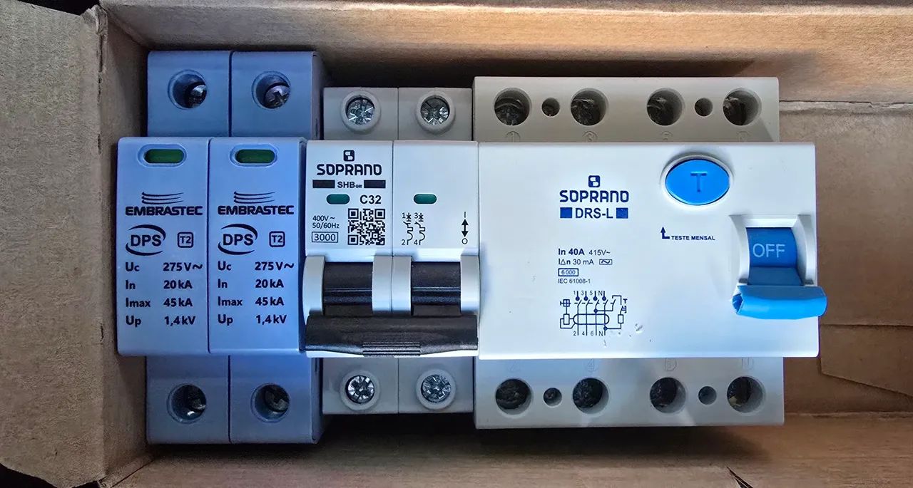 Disjuntor DR 40A 415V Soprand 