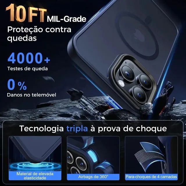 Capa Protetora Fosca Magsafe Para iPhone - Foto 4