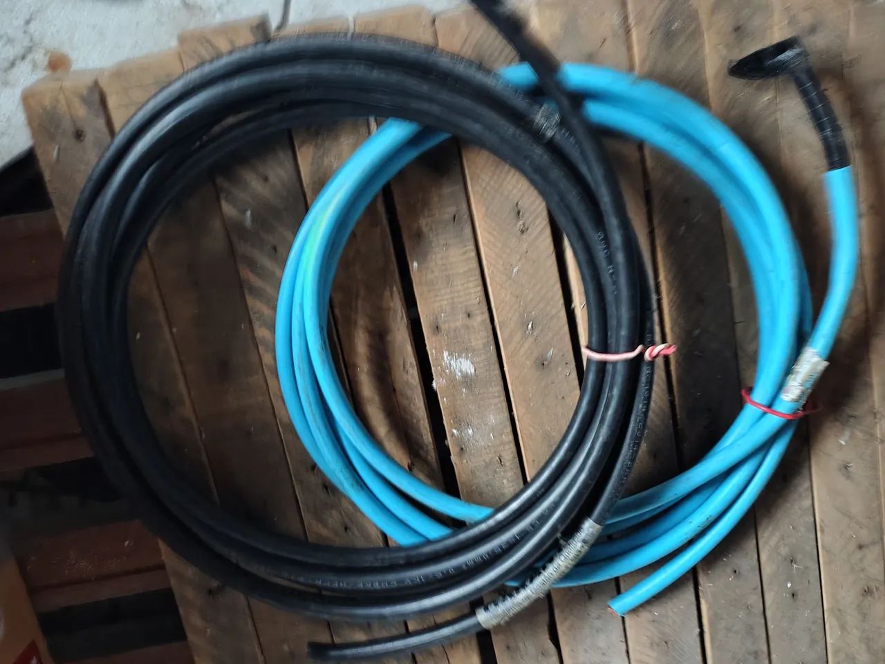 2 retalhos de Fio 100% cobre 35mm
