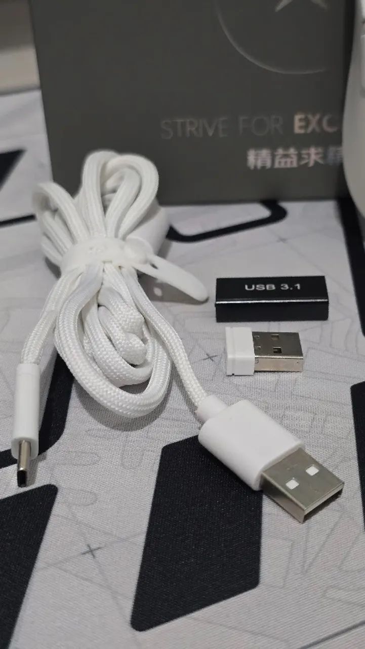 Mouse M600 PRO Delux branco - Foto 2