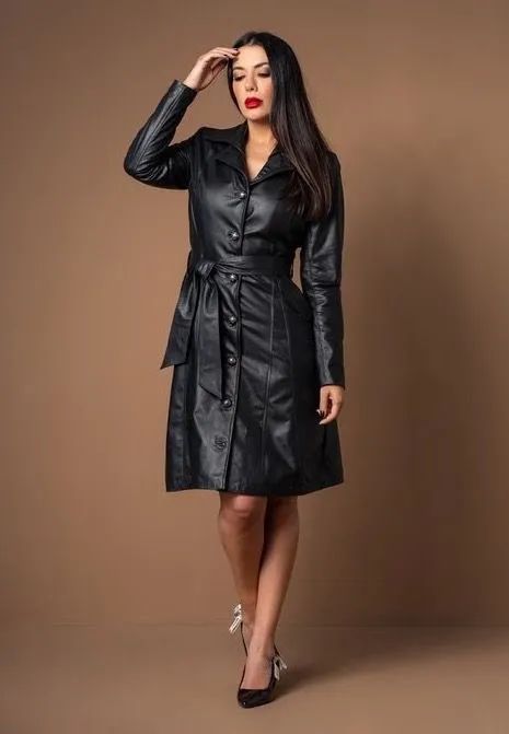Casaco Jaqueta Feminina de Couro Elegante - Foto 2