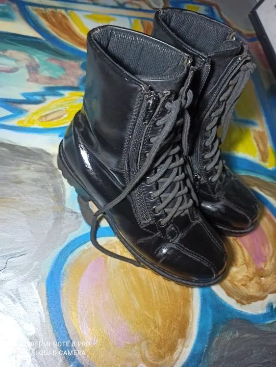 Bota  cortuno preta - Foto 4