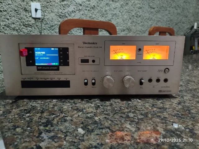 Tape Deck Technics 614 - Tela MP3 Adaptada