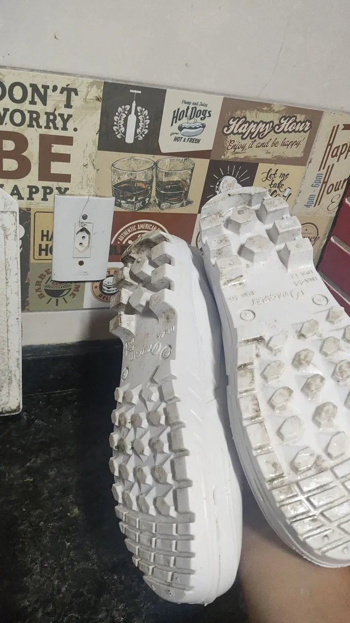 Botas de segurança brancas