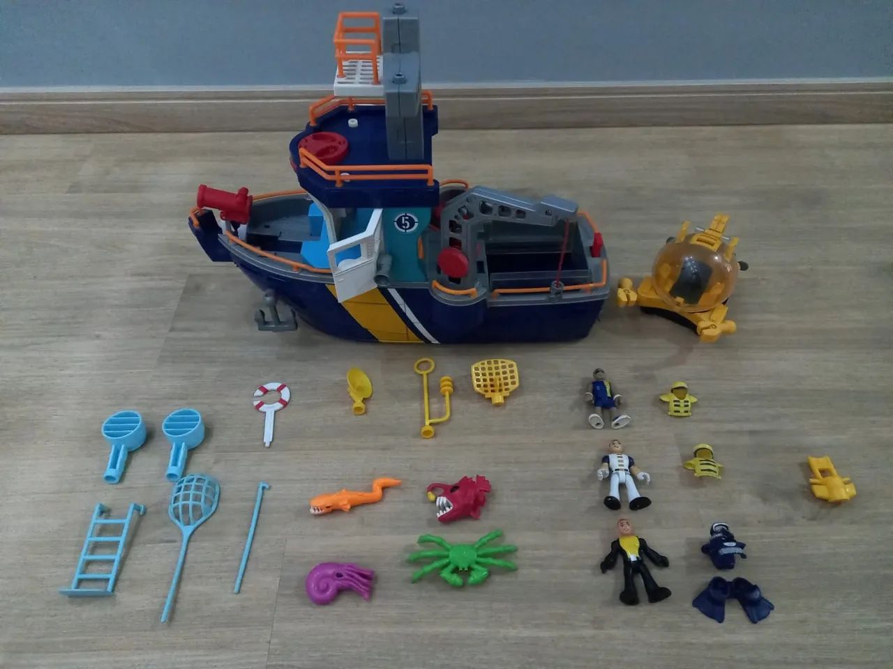 Barco de Brinquedo Infantil com Submarino imaginex - Foto 3