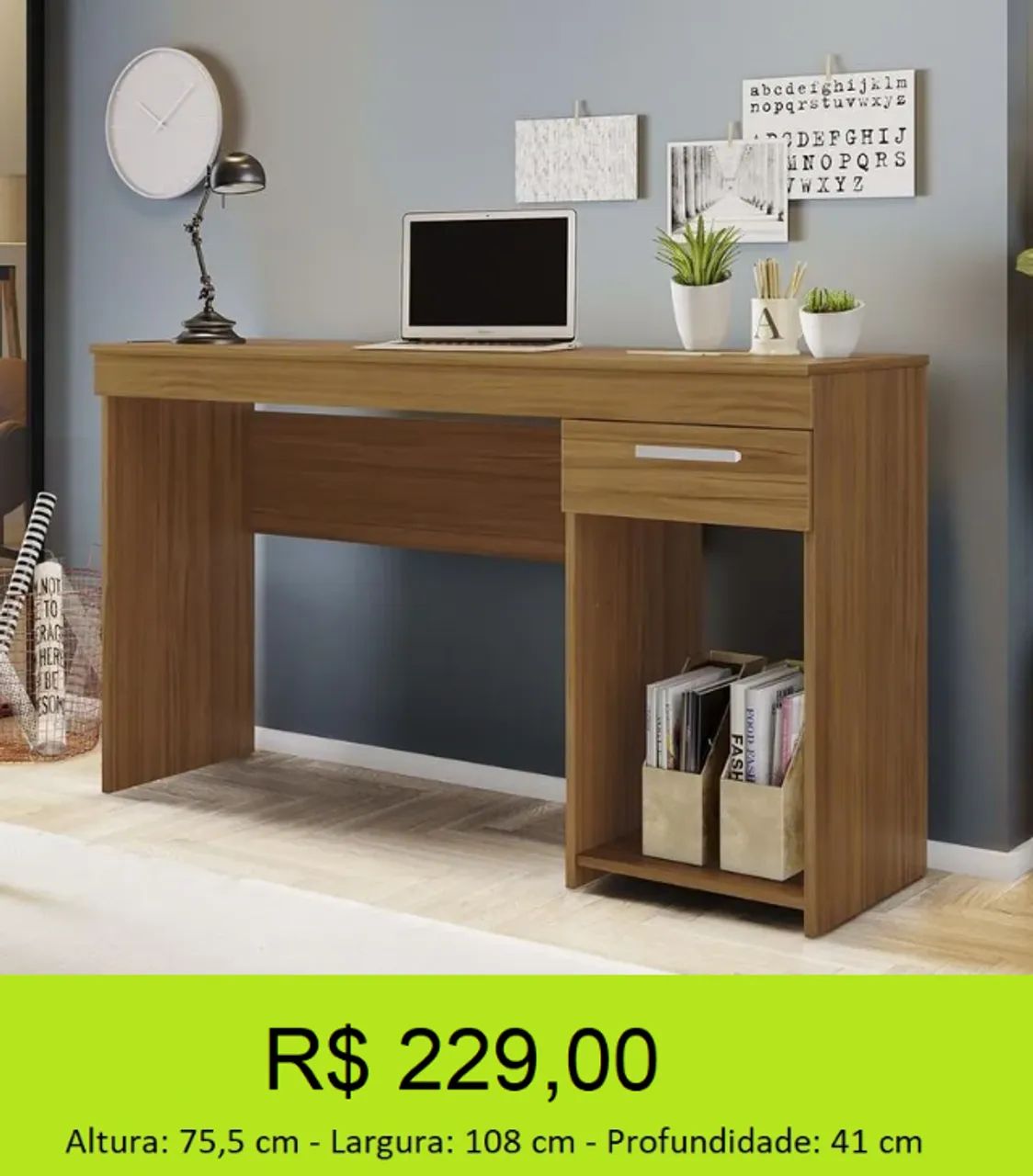 Escrivaninha a pronta entrega - Design clean - Foto 3