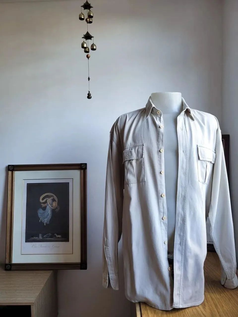 camisa algodão cru Tam G - Foto 4