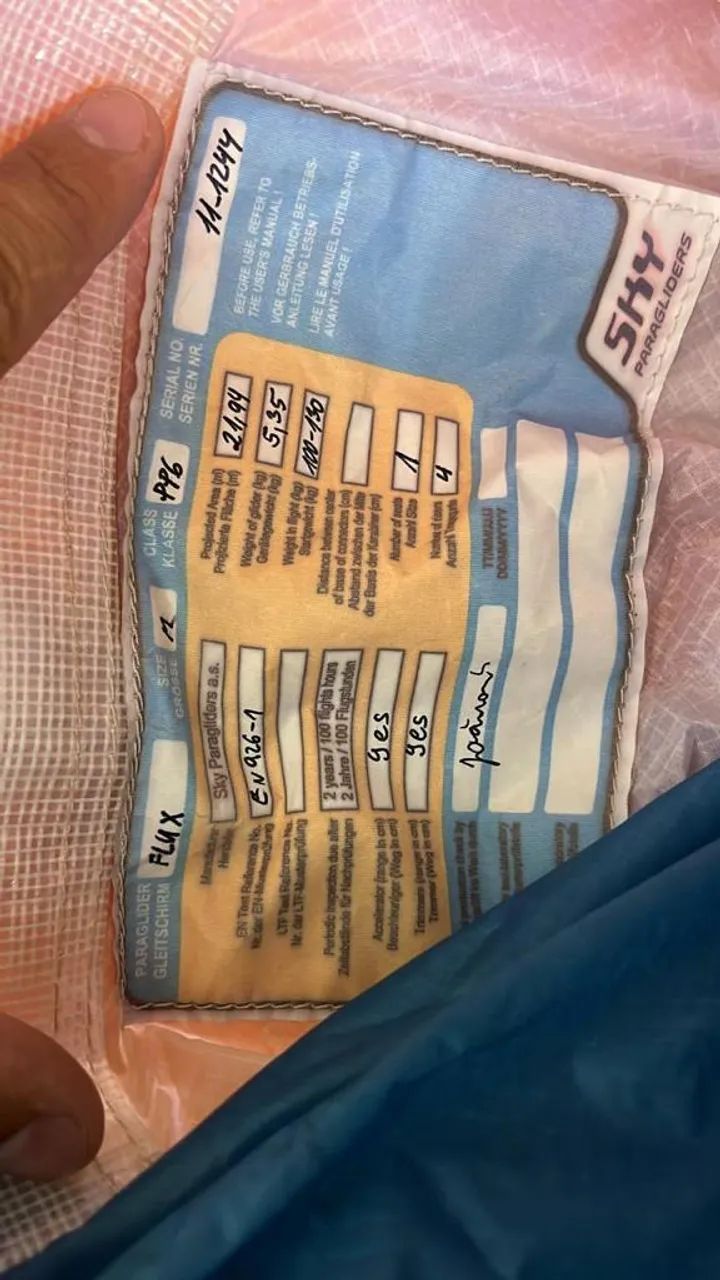 Paramotor BalckDevil + Asa + Reserva + Rádio + Capacete  - Foto 2