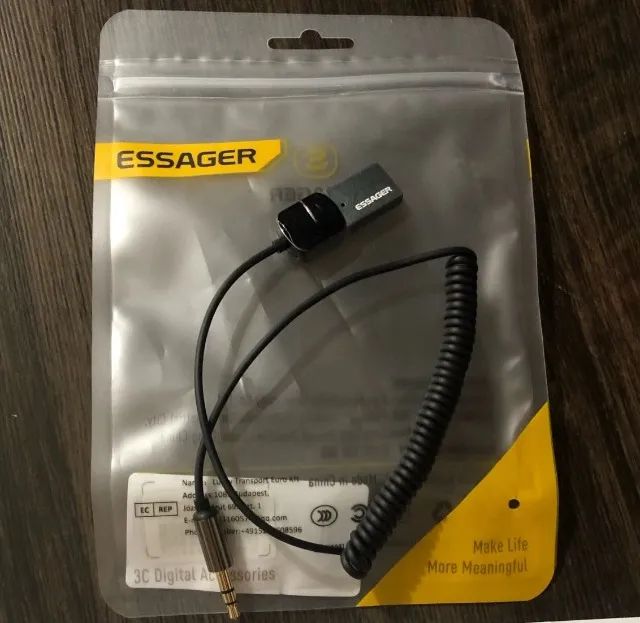 Adaptador Bluetooth Veicular Essager 5.0 Usb P2  Som Automotivo - Foto 4