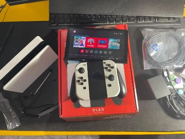 Nintendo Switch Oled Console 64 gb + Jogos - Foto 4