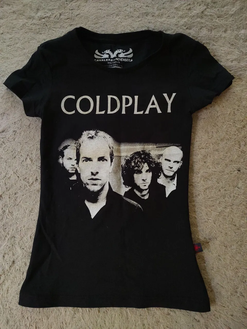 Camiseta Rock Coldplay Cavaleria .