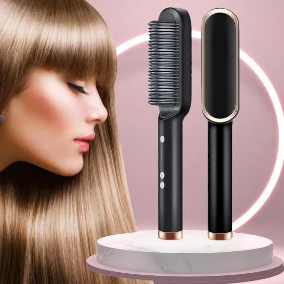 Escova Alisadora de Cabelo 3 em 1