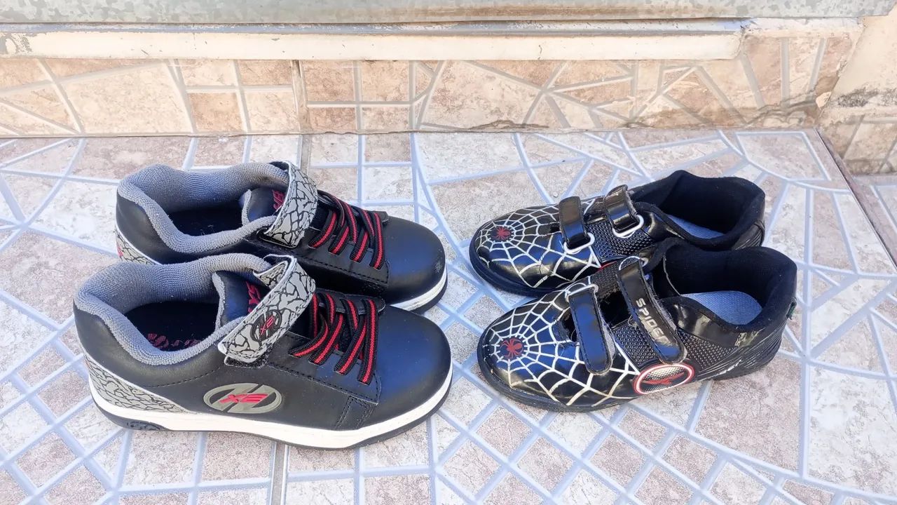 Tênis Infantil Tamanho 32 - Spiderman e XS