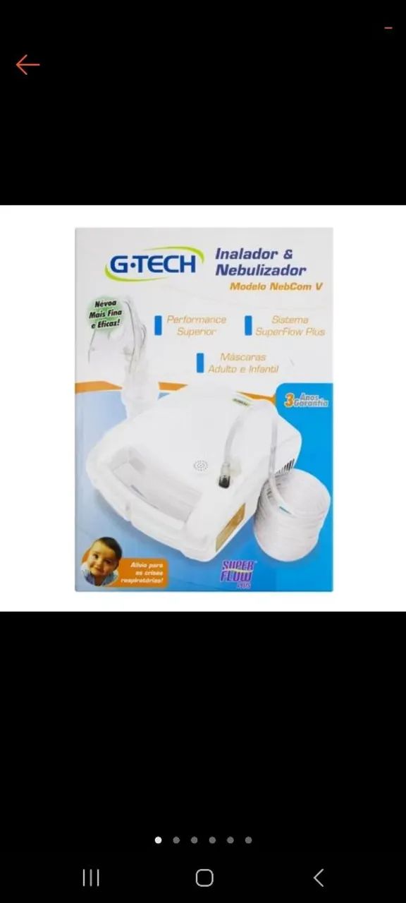 Inalador e Nebulizador G-Tech NetCom V - Foto 2