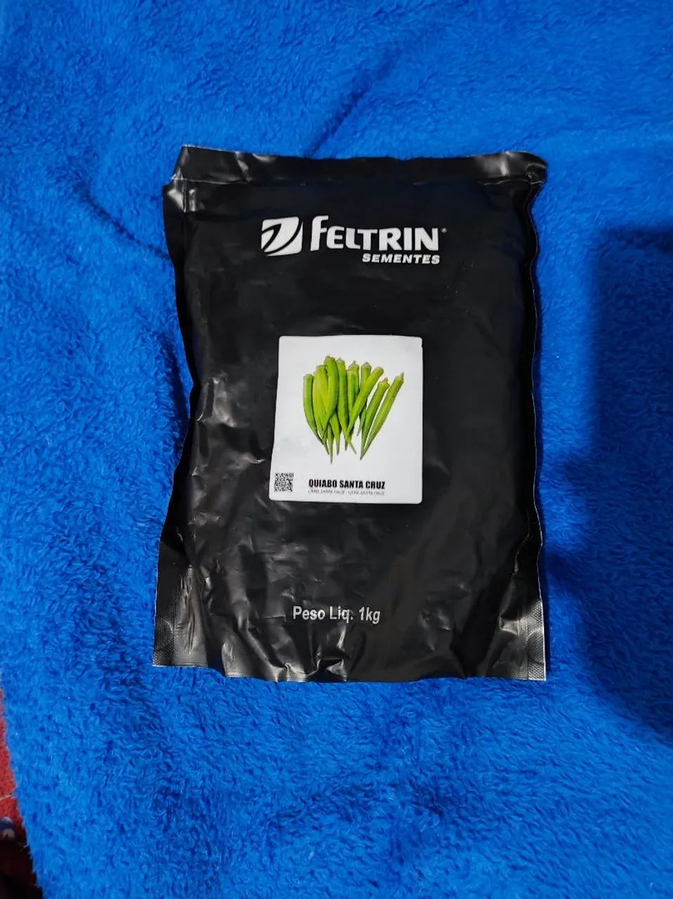 Sementes de Quiabo Santa Cruz - Pacote de 1kg - Foto 2
