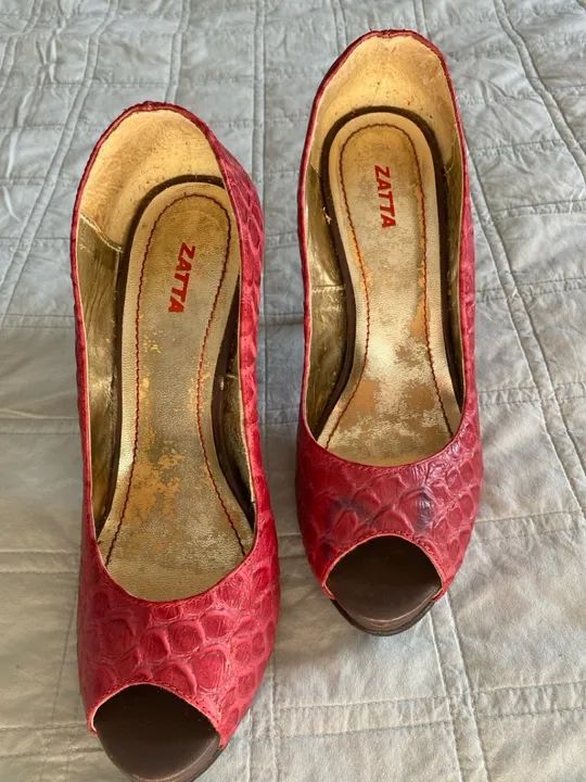 Peep toe Salto alto Marsala - Foto 3