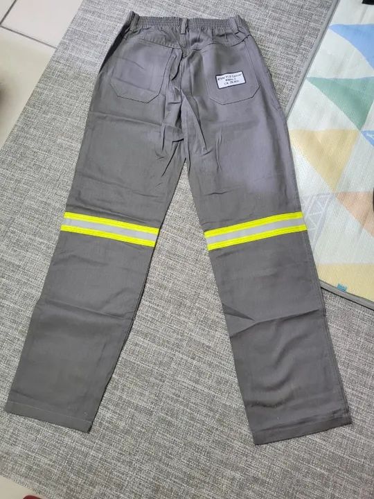 Calça Segurança NR-10 100% Algodão Cinza com C.A. - Foto 2