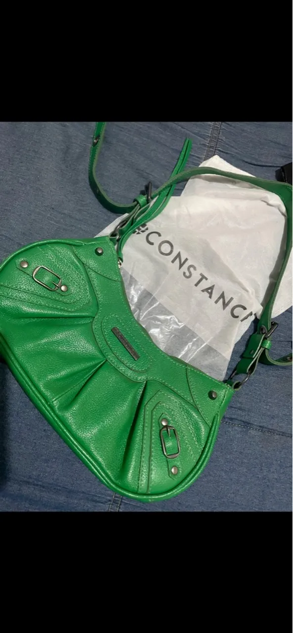 Bolsa de Ombro Verde Constança