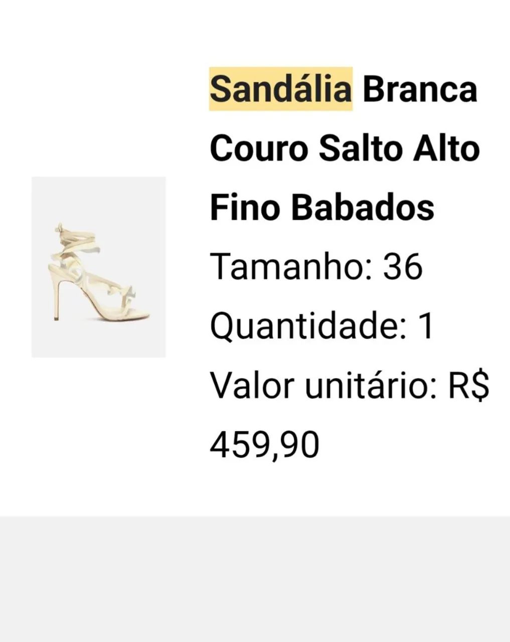 Sandália de couro nova arezzo, 36 - Foto 5
