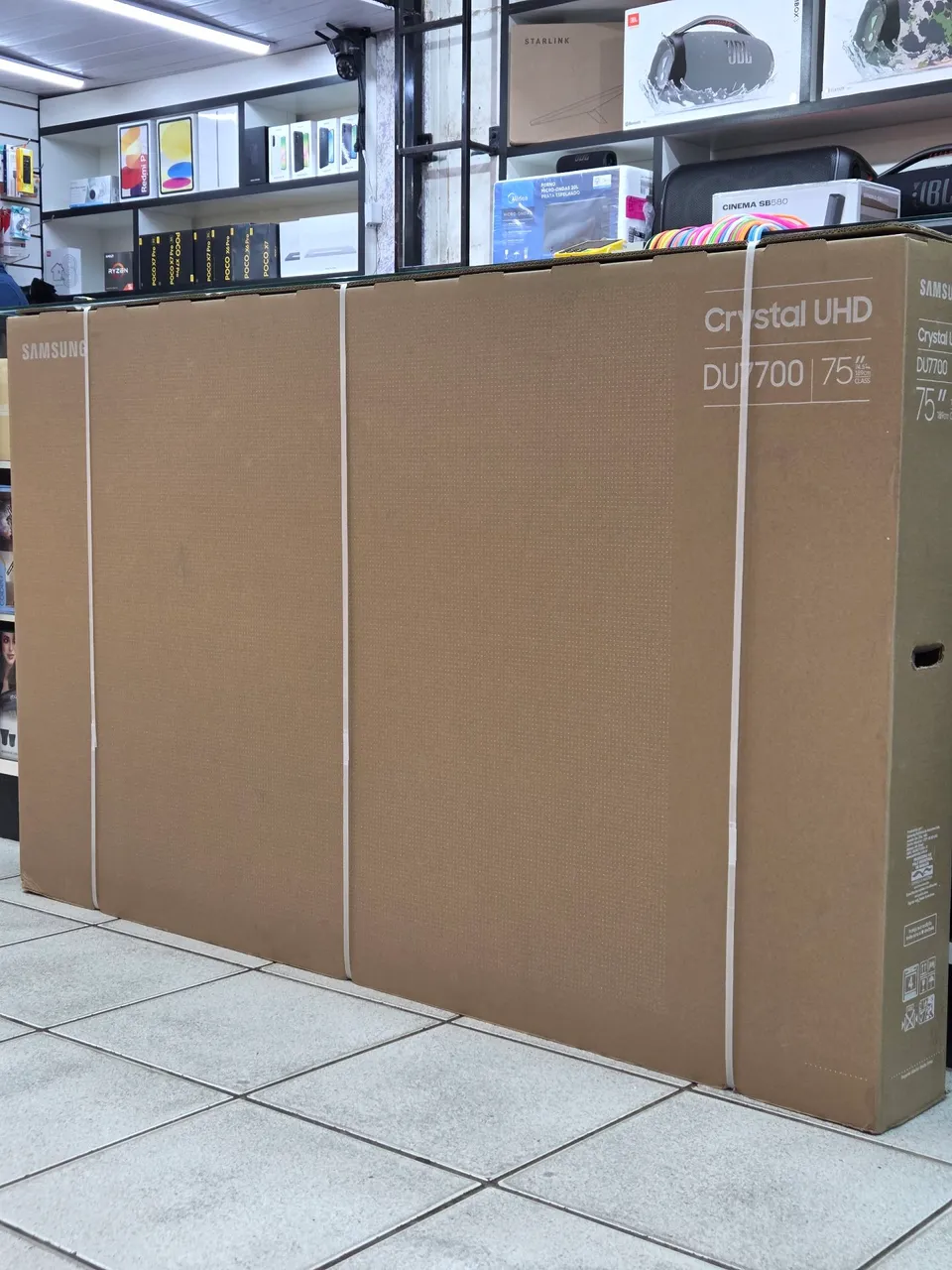 TV Samsung Crystal UHD 75 polegadas - DU7700