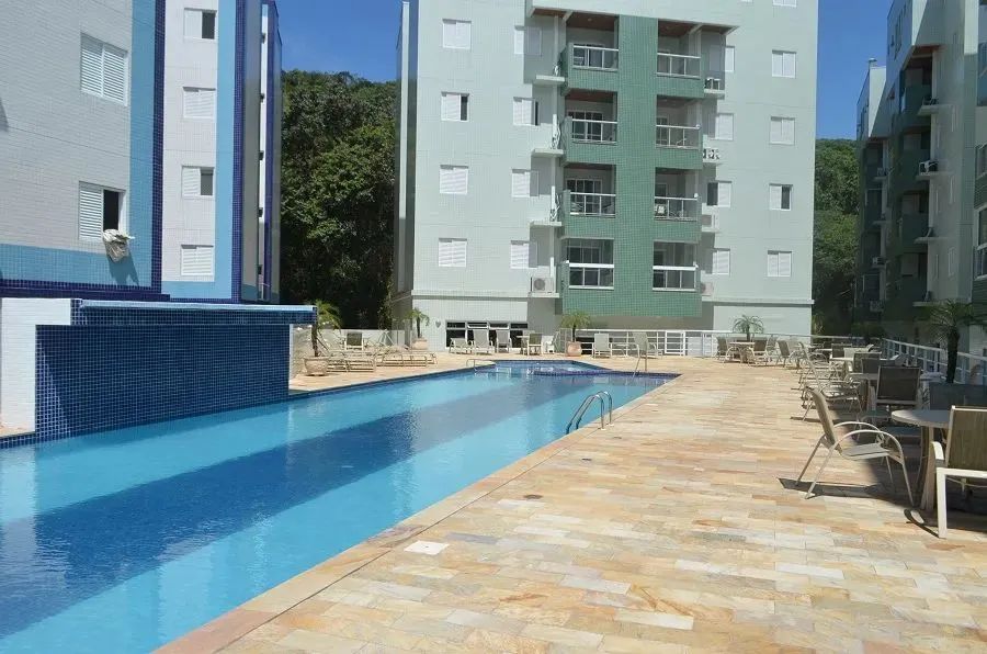 Apartamento em condomínio completo 2 dormitórios na área nobre da Praia Grande - Ubatuba -