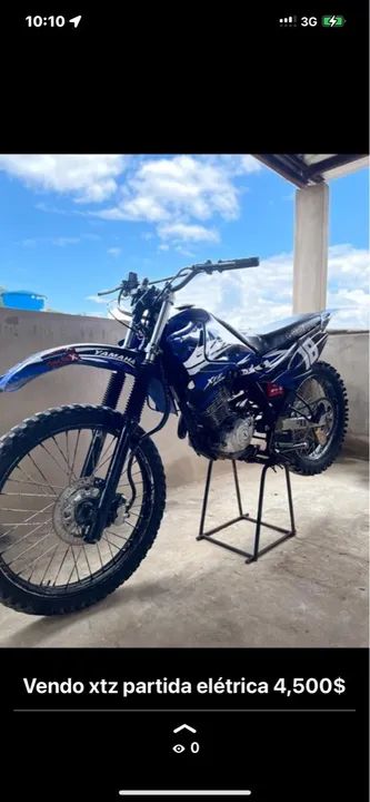 Yamaha XTZ 125 Partida Elétrica