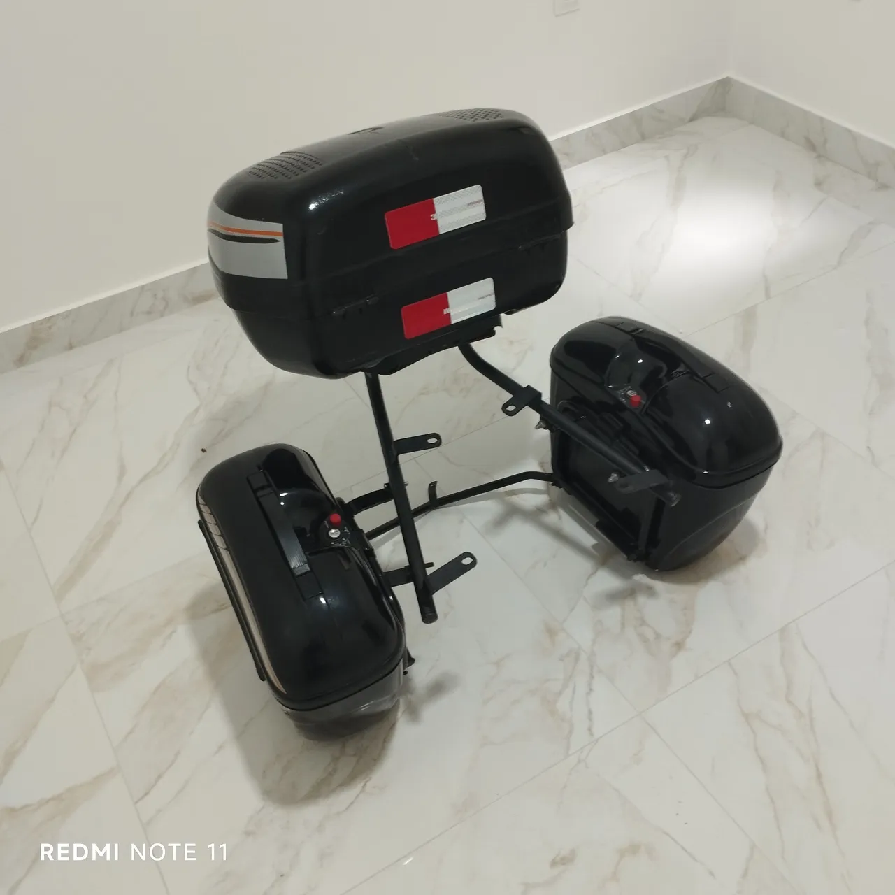 Suporte mais bauletos para CB 500X completo, preço de desapego,usado só duas vezes!!