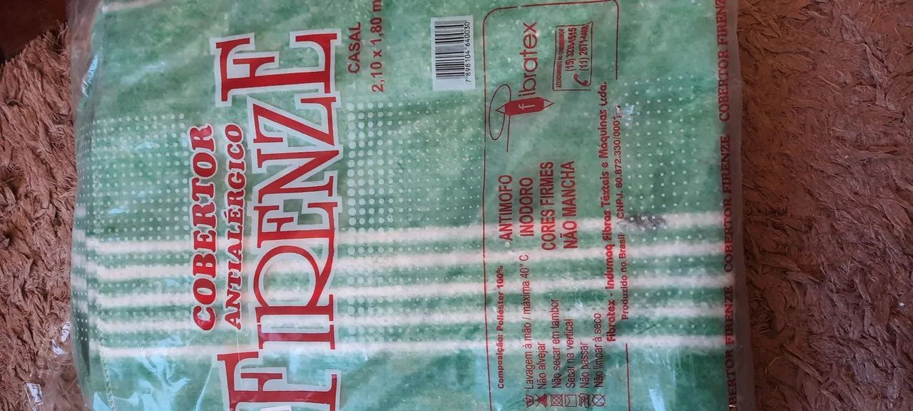 2 Cobertores de lã verde com listras brancas - Foto 3