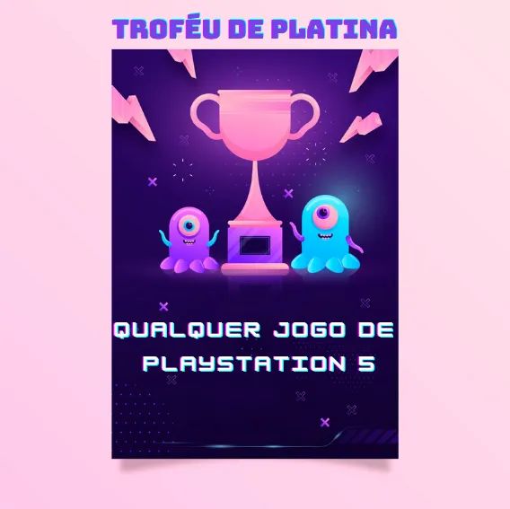 Troféu Platina Para Qualquer Jogo De Playstation 5 - Foto 2