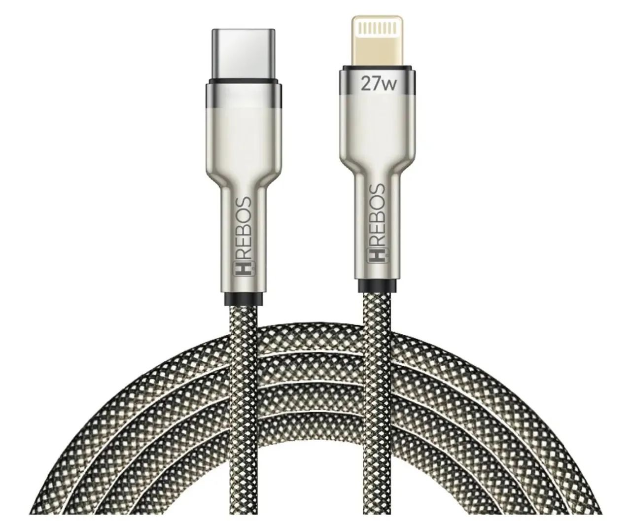Cabo USB-C para iPhone 27W - Hrebos - 1 metro - Foto 2