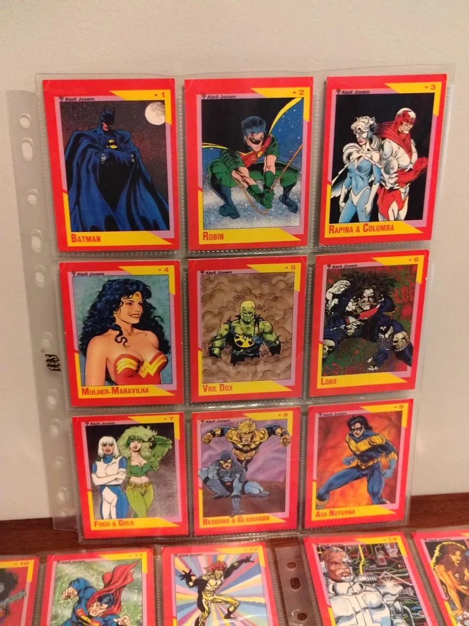 Coleção Completa de Cards saga Armageddon 2001 / Editora Abril 1993 (1 ao 20) Raríssima