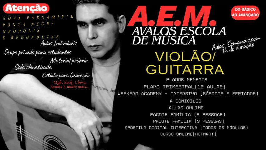 Aulas de Violão e Guitarra - Valores Mensais! - Foto 3